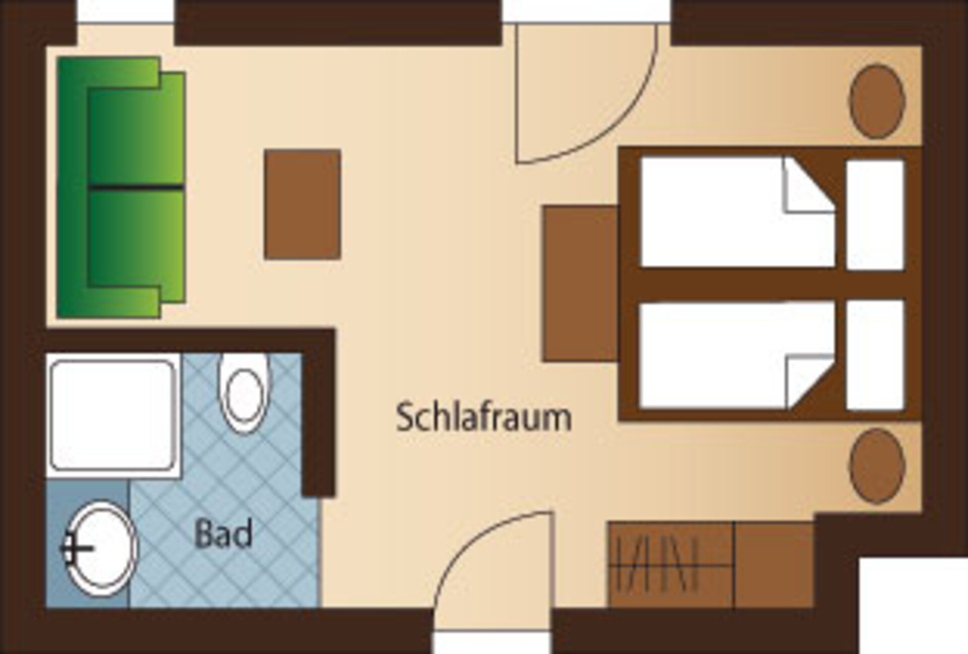Sechs – Grundriss