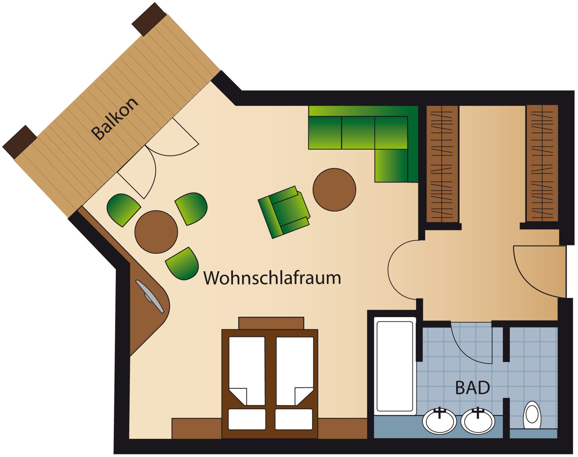 Top Komfortzimmer "Traumfänger" – Grundriss