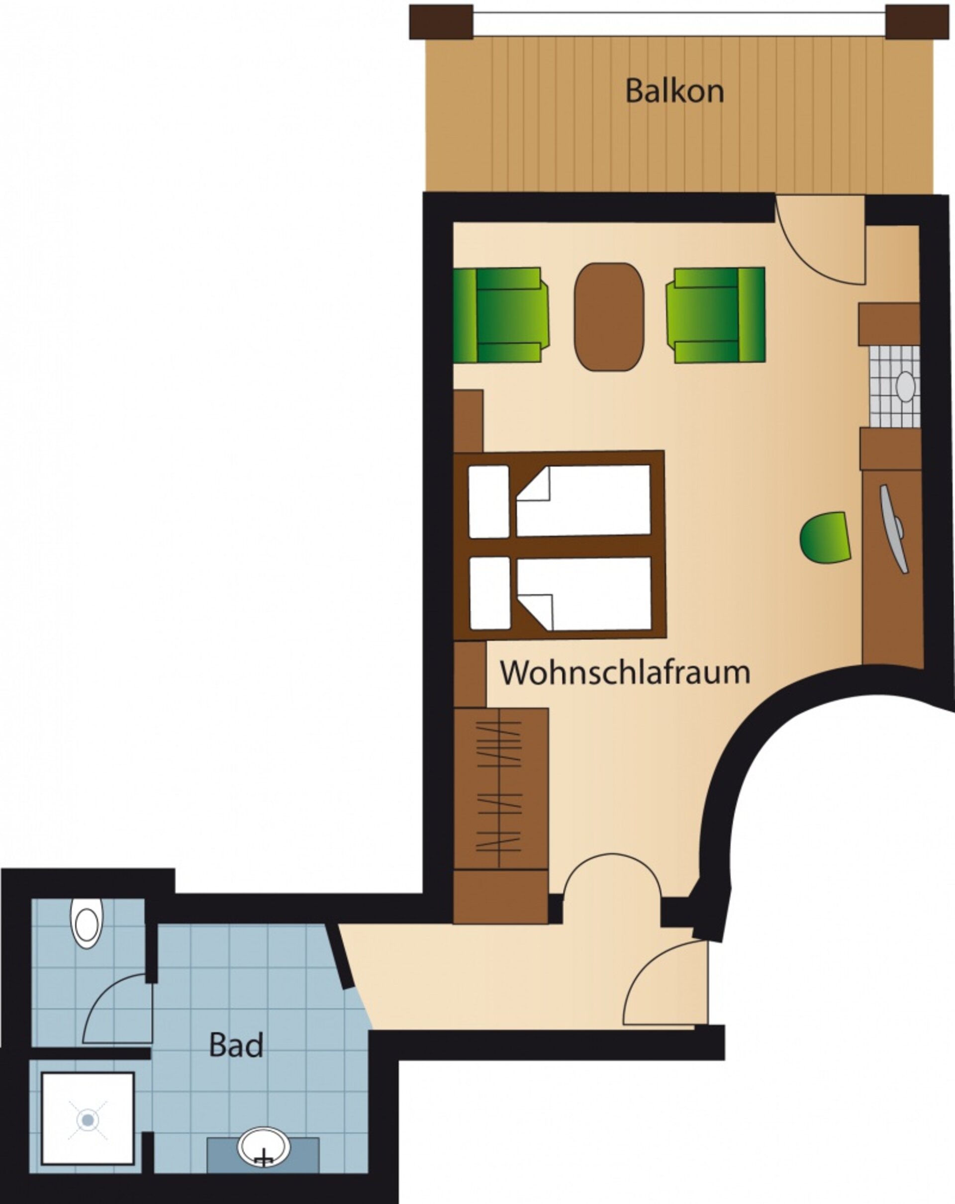 Junior Suite East – Grundriss