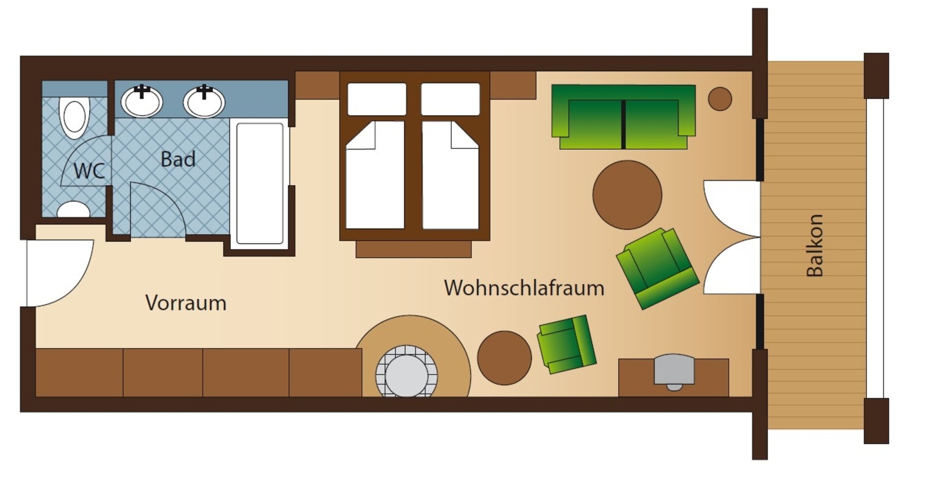 Top Comfort Room "Morgenrot" – Grundriss