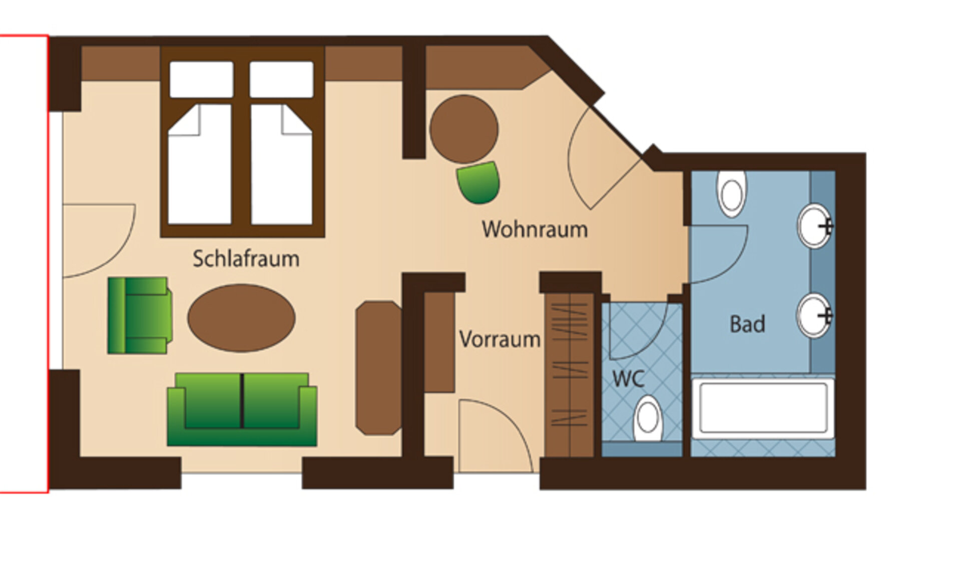 Top Comfort Room – Grundriss