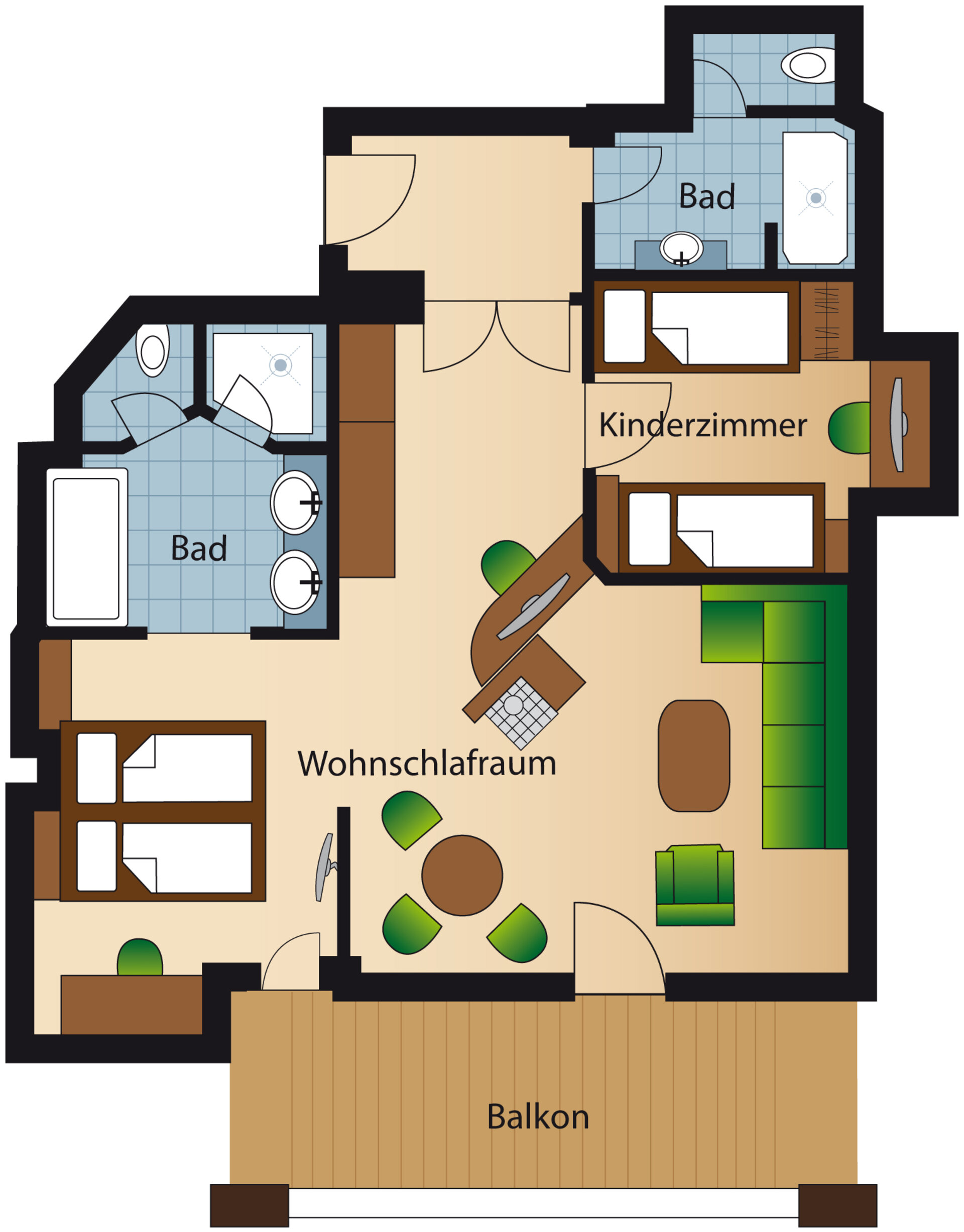 Family Deluxe Suite "Traumblick" – Grundriss